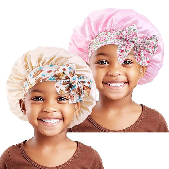 Elastic Kids Silky Satin Bonnet - Derslash