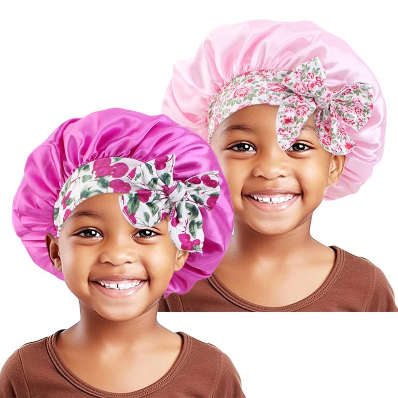 Elastic Kids Silky Satin Bonnet - Derslash