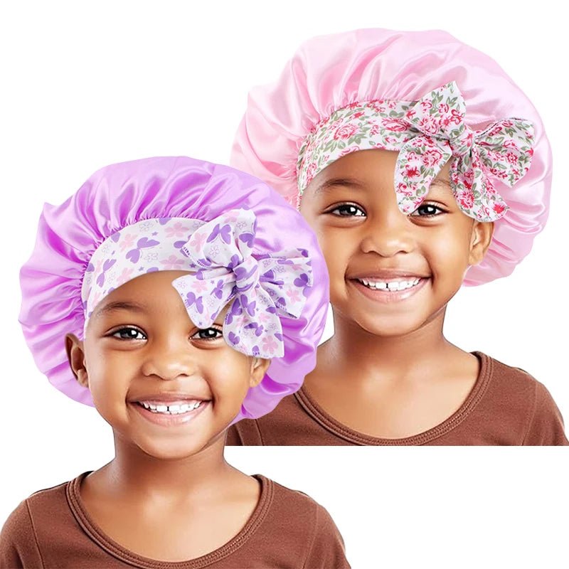 Elastic Kids Silky Satin Bonnet - Derslash