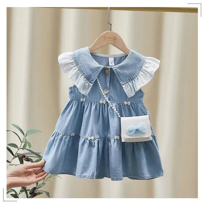 Girls Denim Dress - Derslash