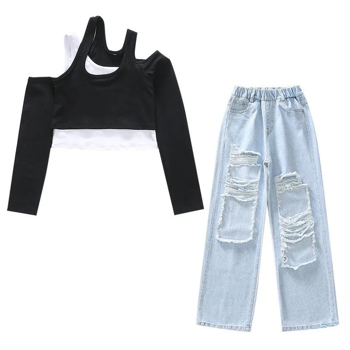 Girls ripped Jeans - Derslash