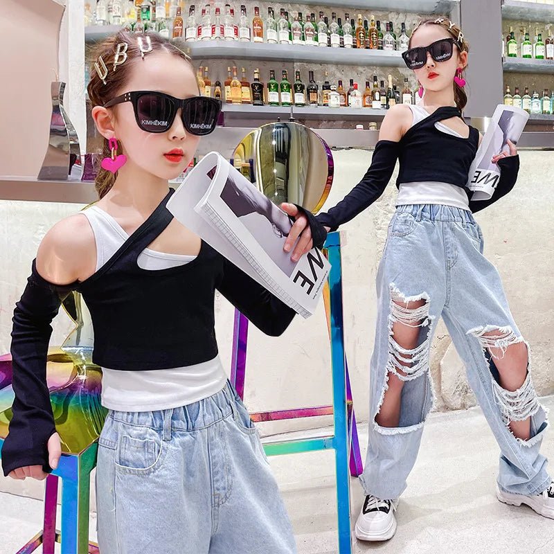 Girls ripped Jeans - Derslash