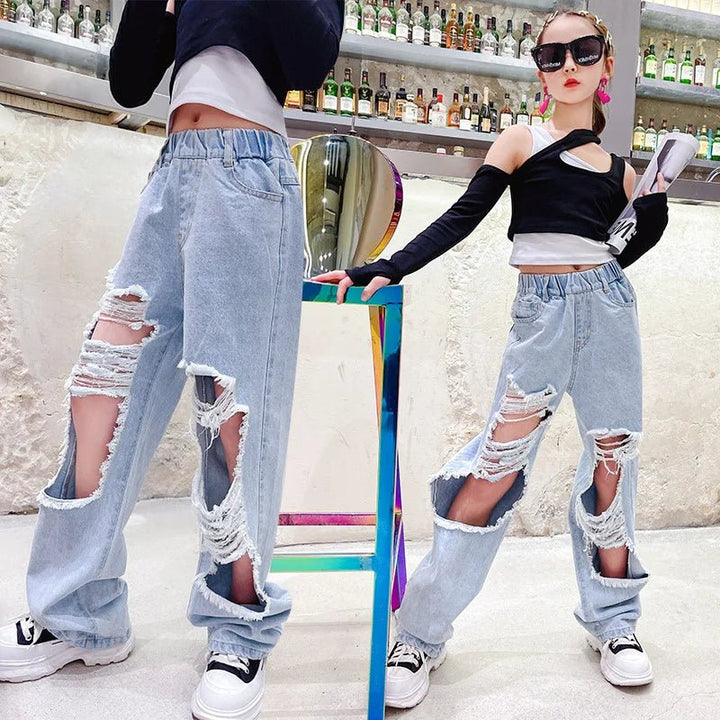 Girls ripped Jeans - Derslash