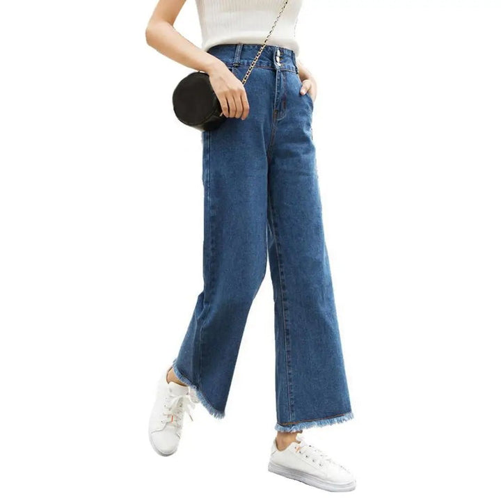 High Waist Loose Denim Trousers - Derslash