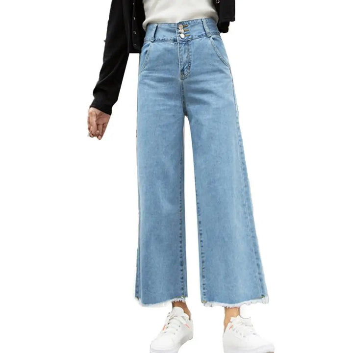 High Waist Loose Denim Trousers - Derslash