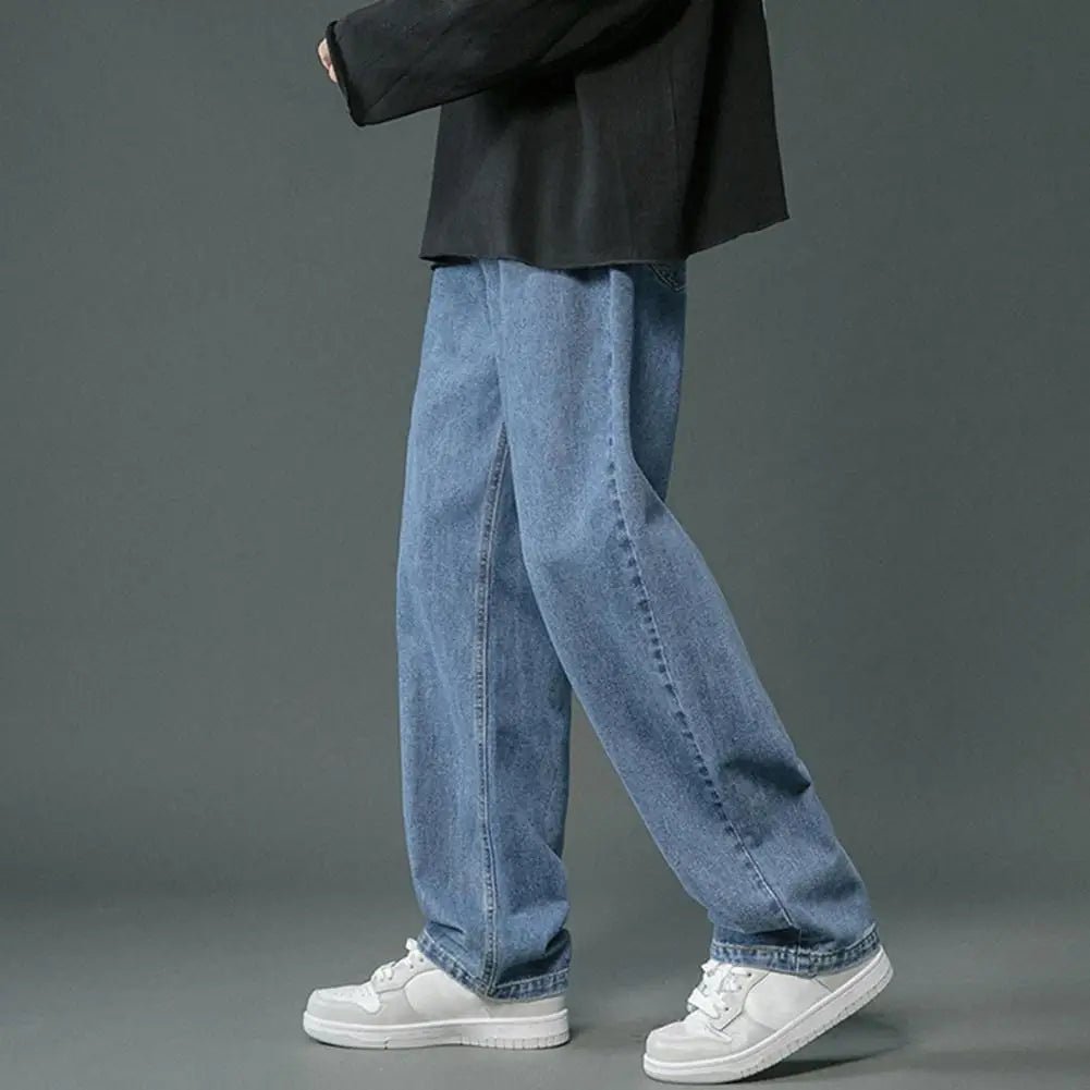 Korean Fashion Men's Wide Leg Jeans - Derslash