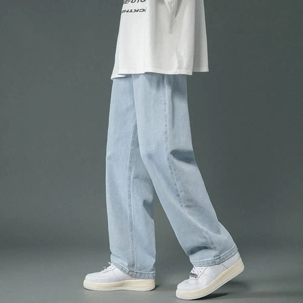 Korean Fashion Men's Wide Leg Jeans - Derslash