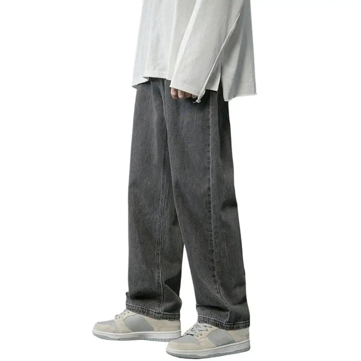 Korean Fashion Men's Wide Leg Jeans - Derslash