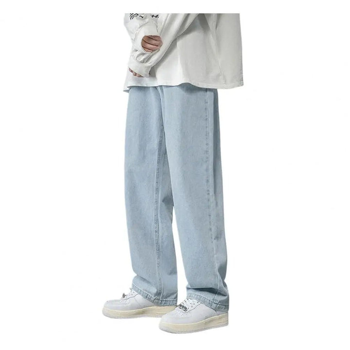 Korean Fashion Men's Wide Leg Jeans - Derslash