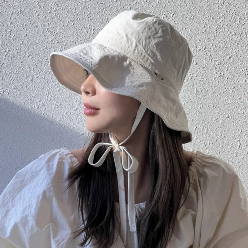 Korean Lace - up Fisherman Hats - Derslash