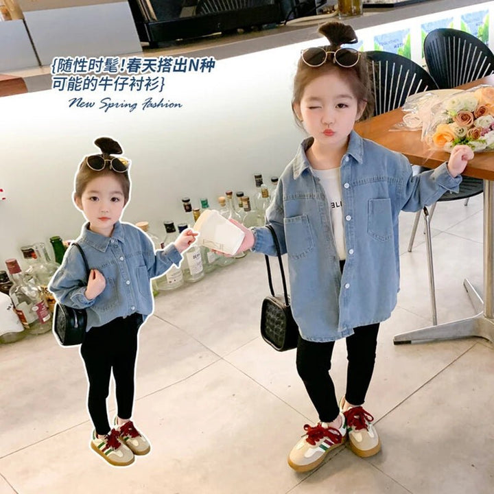 Korean Version Denim Jackets For Girls - Derslash