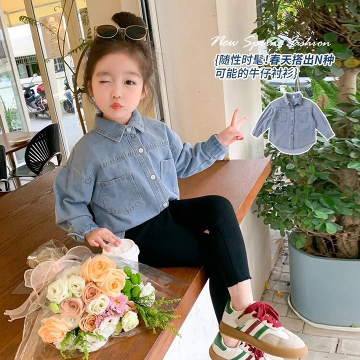 Korean Version Denim Jackets For Girls - Derslash