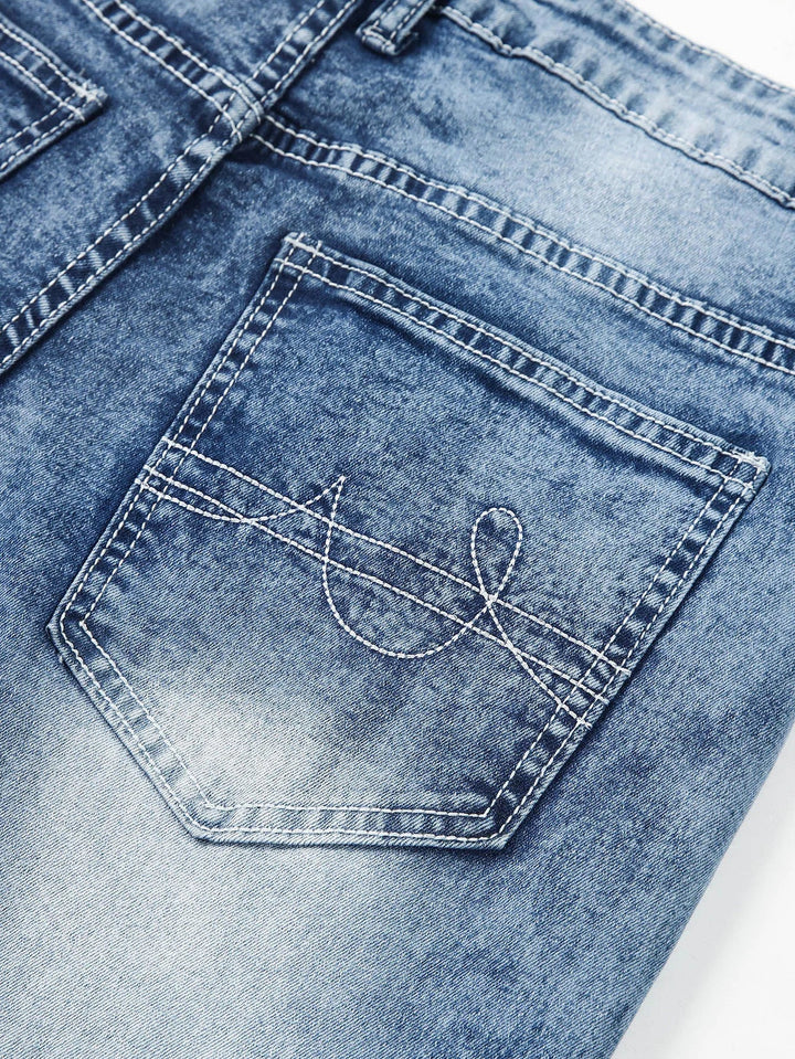 Light blue denim strech Trousers - Derslash
