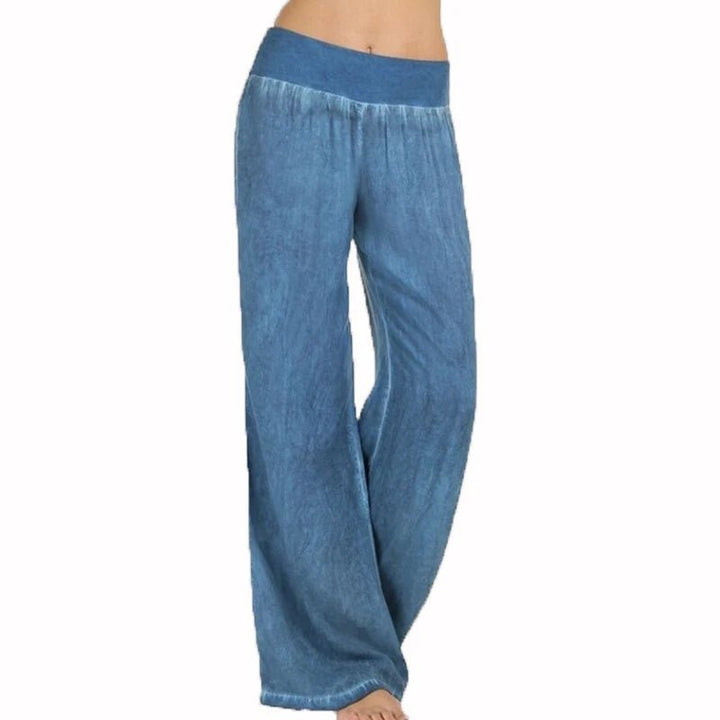 loose wide leg denim pants - Derslash