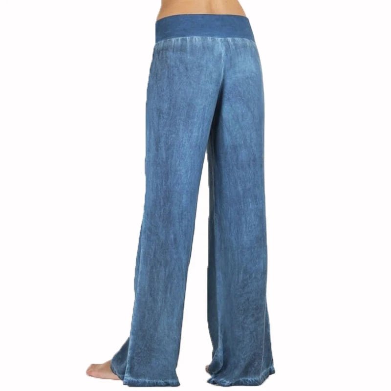 loose wide leg denim pants - Derslash