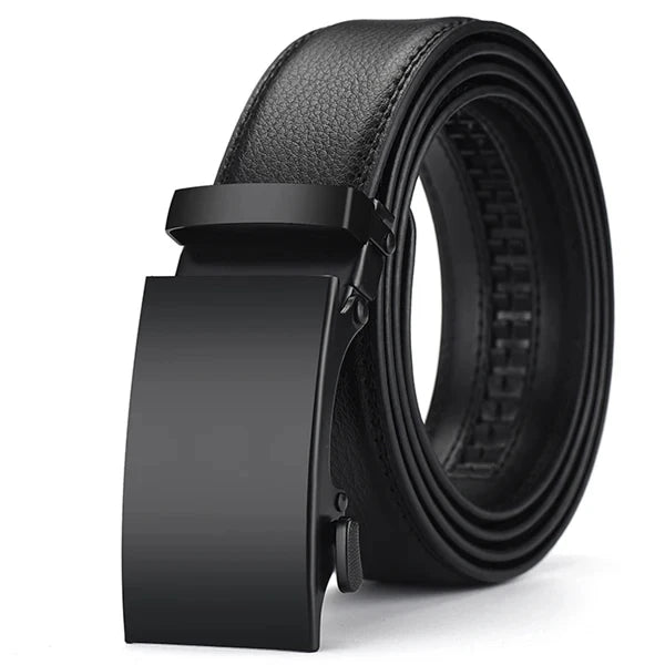 Men Black Leather Belts - Derslash