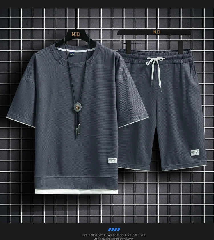 Men's Casual T - shirt + Shorts - Derslash