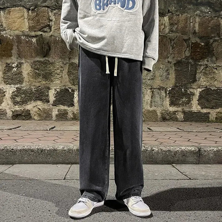 Men's New Fashion Solid Color Drape Jeans - Derslash