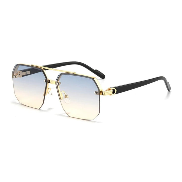 Oversize Retro Double Bridges style Sunglasses - Unisex - Derslash