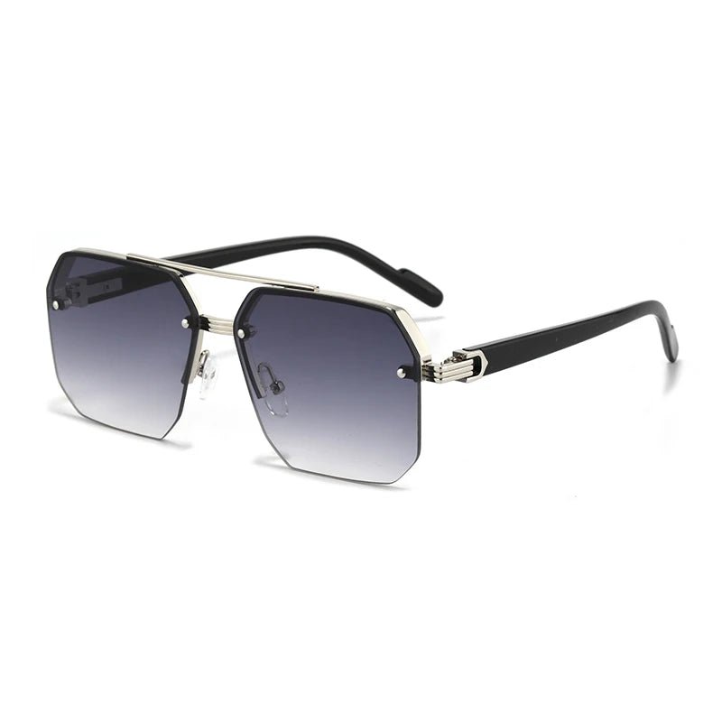Oversize Retro Double Bridges style Sunglasses - Unisex - Derslash