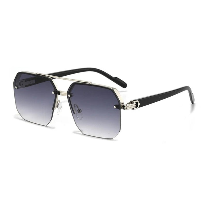 Oversize Retro Double Bridges style Sunglasses - Unisex - Derslash