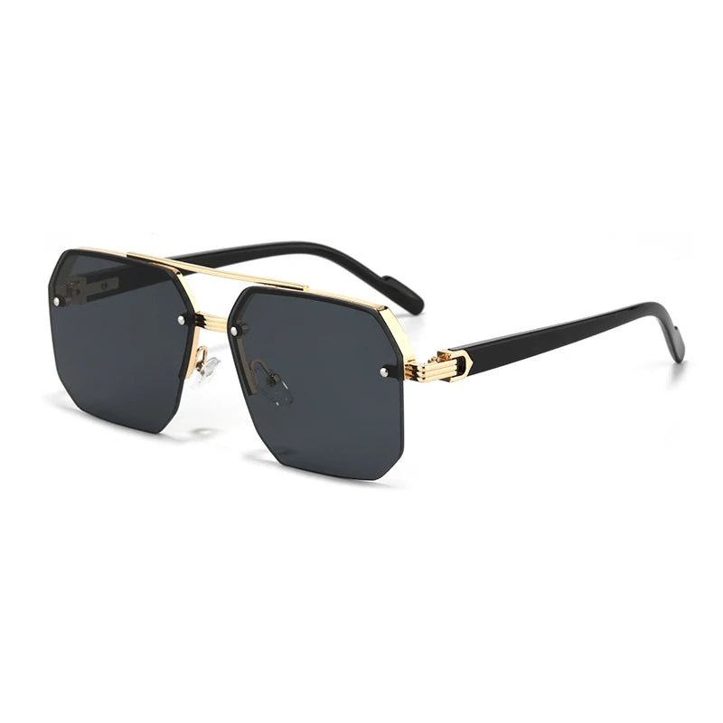 Oversize Retro Double Bridges style Sunglasses - Unisex - Derslash