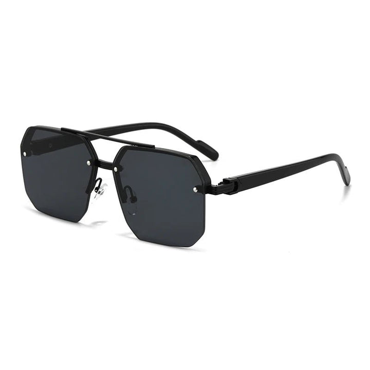 Oversize Retro Double Bridges style Sunglasses - Unisex - Derslash