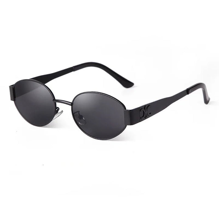 Retro Oval Metal Sunglasses - Derslash