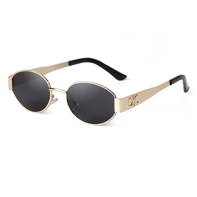 Retro Oval Metal Sunglasses - Derslash