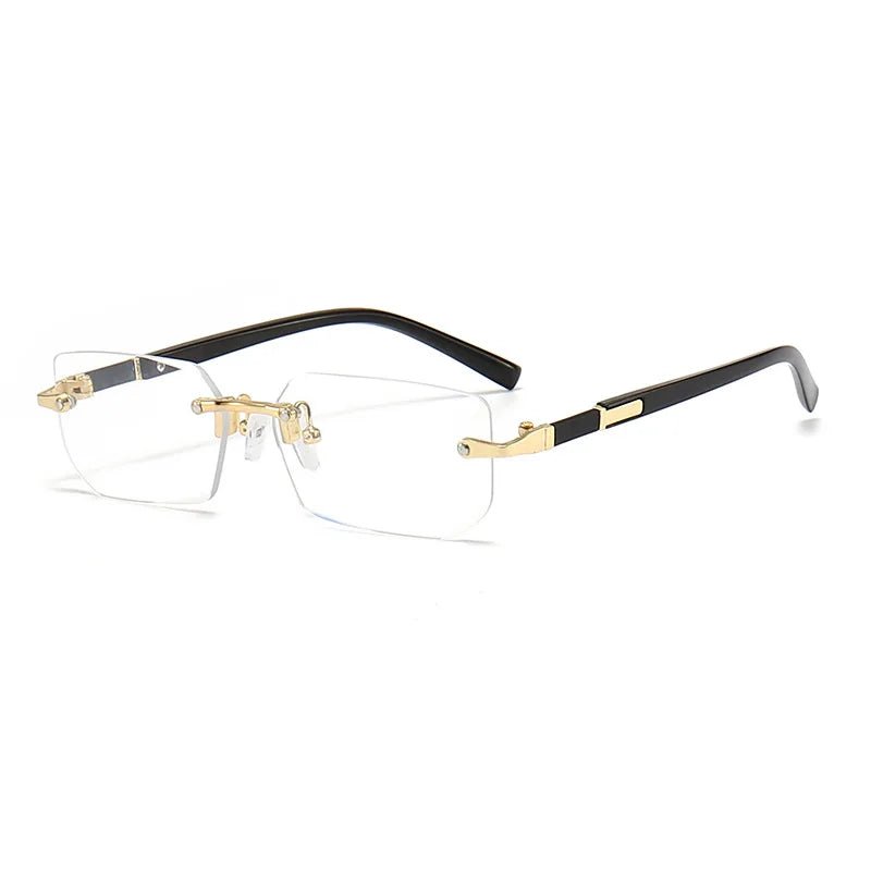 Rimless Rectangle Fashion Sunglasses For Women - Derslash