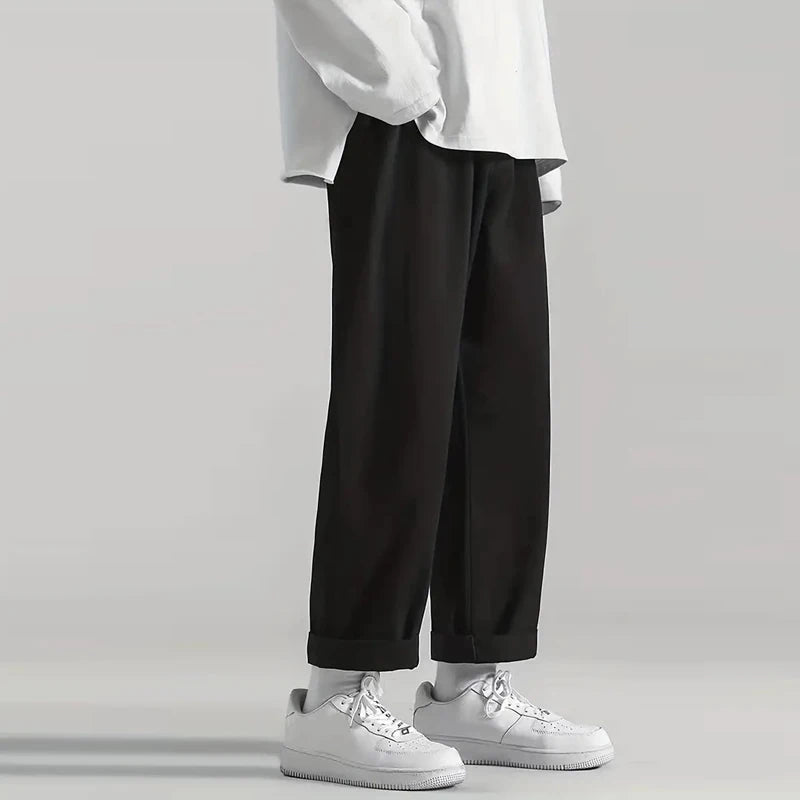 Solid Men's Straight Leg Cargo Pants - Derslash