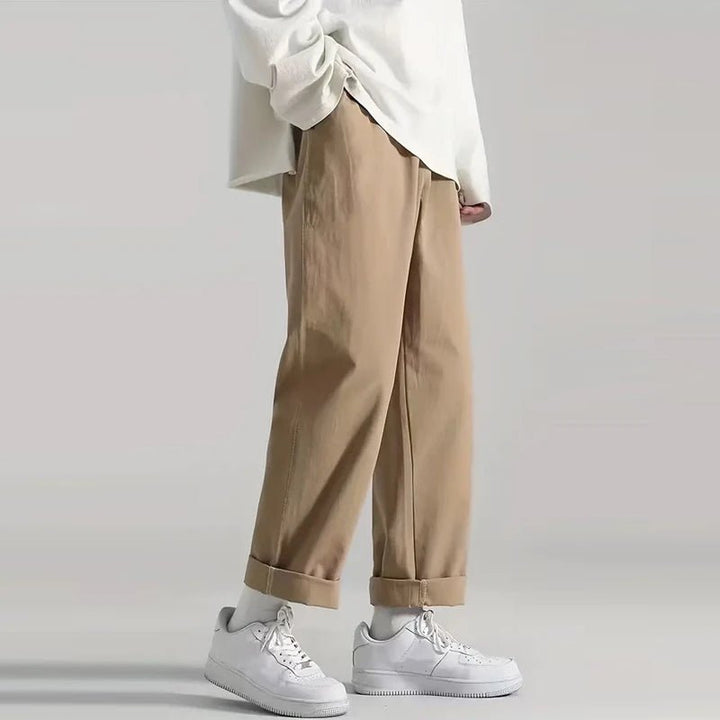 Solid Men's Straight Leg Cargo Pants - Derslash
