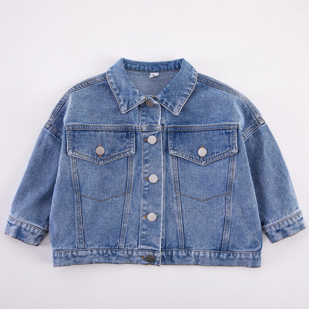 Spring Fall Boys and girls Casual All - match Denim Jackets - Derslash