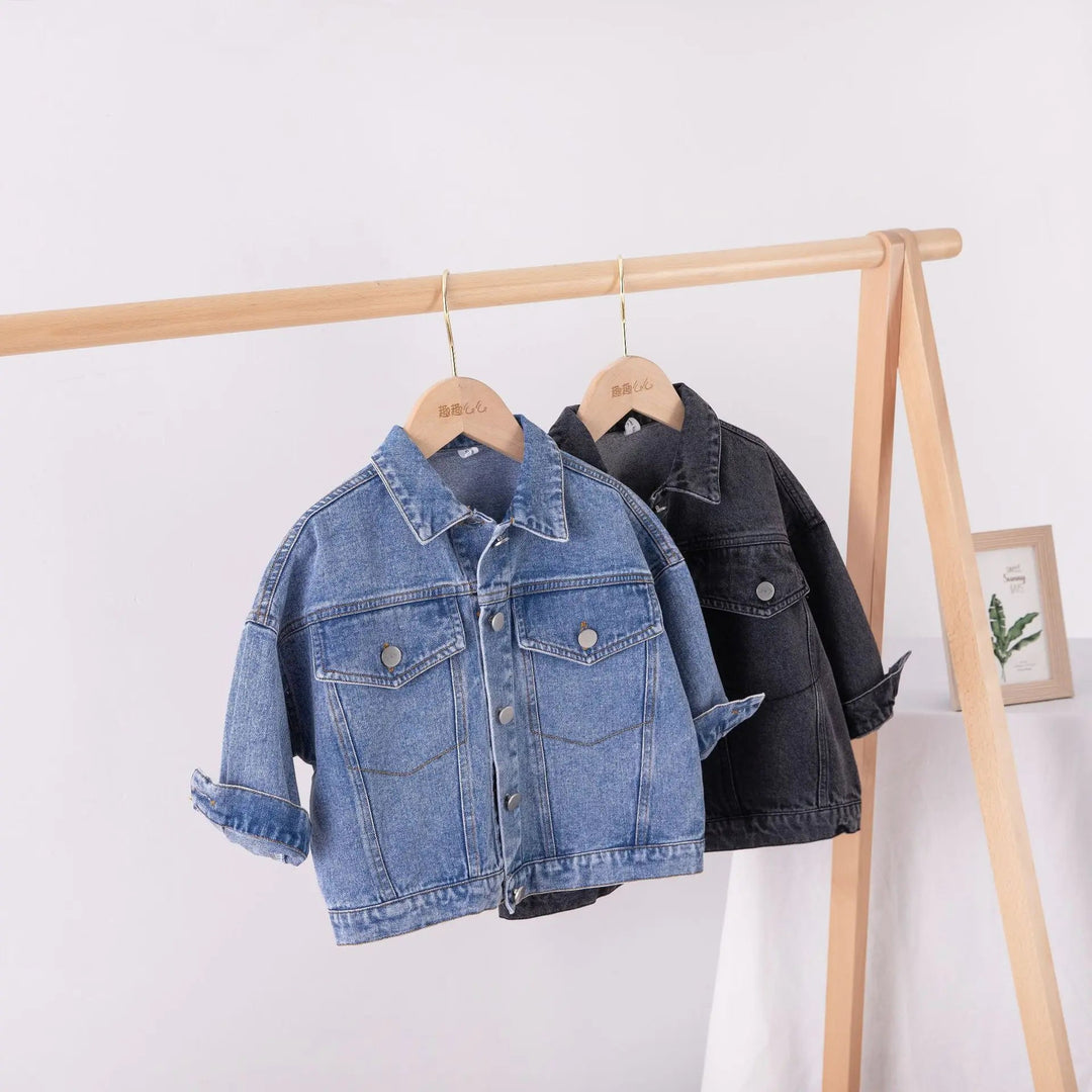 Spring Fall Boys and girls Casual All - match Denim Jackets - Derslash