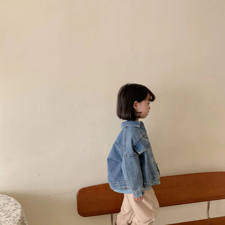Spring Fall Boys and girls Casual All - match Denim Jackets - Derslash