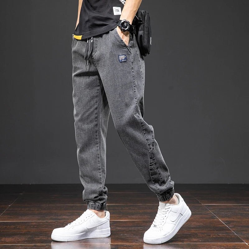 Spring Summer Black Blue Cargo Jeans - Derslash