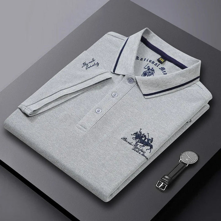 Summer Mens Embroidered Polo Shirts Short Sleeve - Derslash
