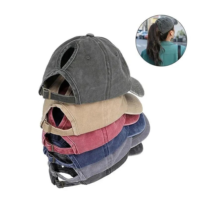 Vintage Ponytail Baseball Cap for Women - Derslash